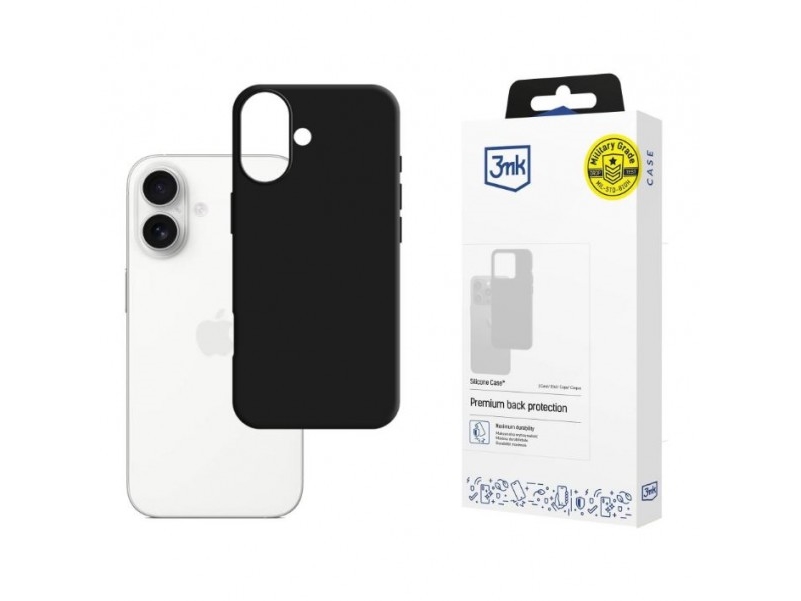 Dėklas 3Mk Matt Case Apple Iphone 17 Juodas
