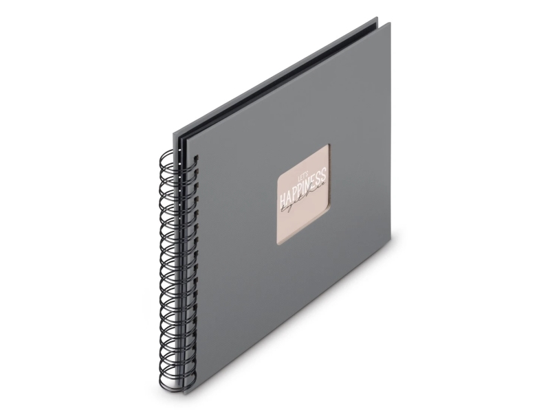 Hama 00009840, Grey, 100 Sheets, 10 X 15, Spiral Binding, Black, 50 Sheets