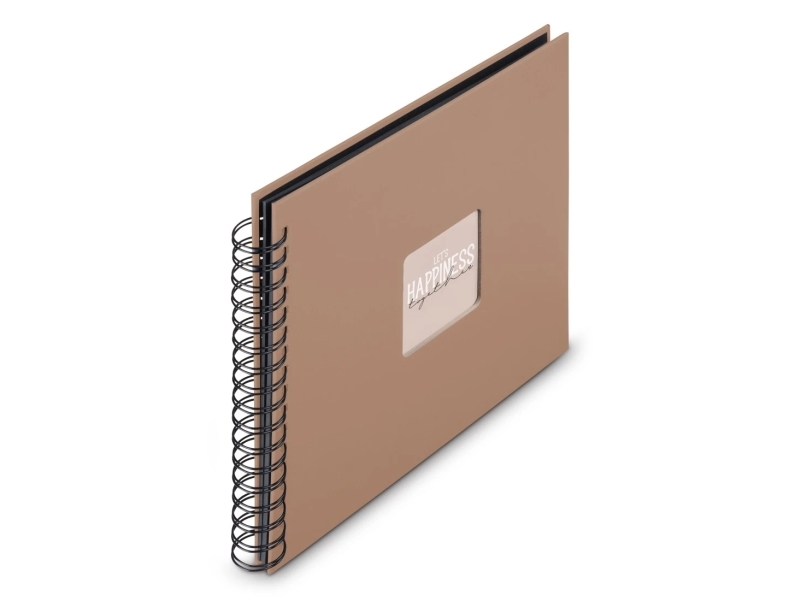 Hama 00009852, Brown, 100 Sheets, Spiral Binding, 100 X 150 Mm, Black, 50 Sheets