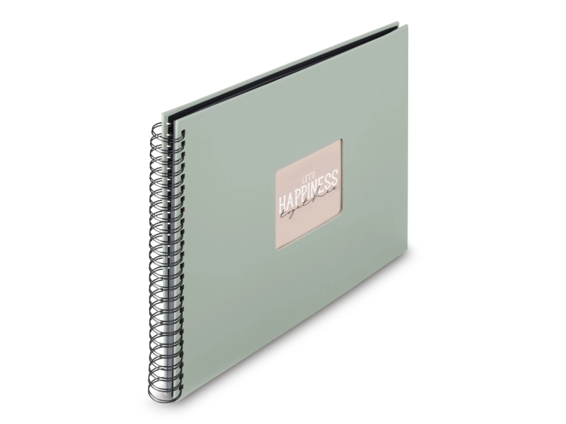 Hama 00009871, Grøn, 300 ark, Spiral indbinding, 100 x 150 mm, Sort, 50 ark