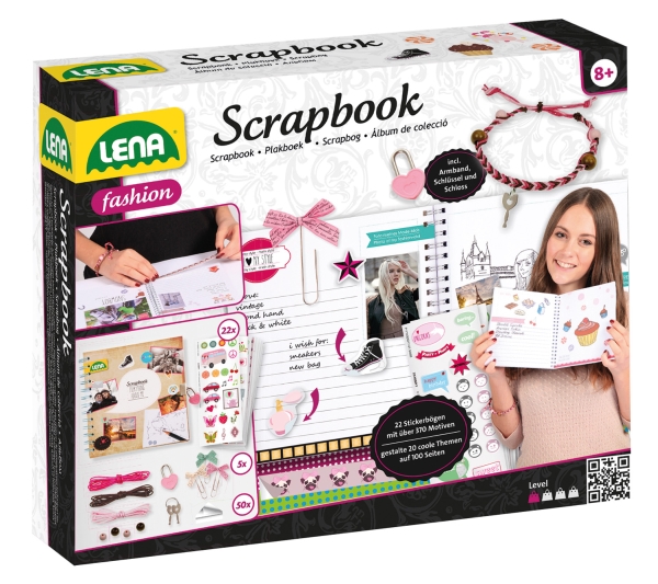 Lena Do-It-Yourself Scrapbook Mit Schlüssel, Groß