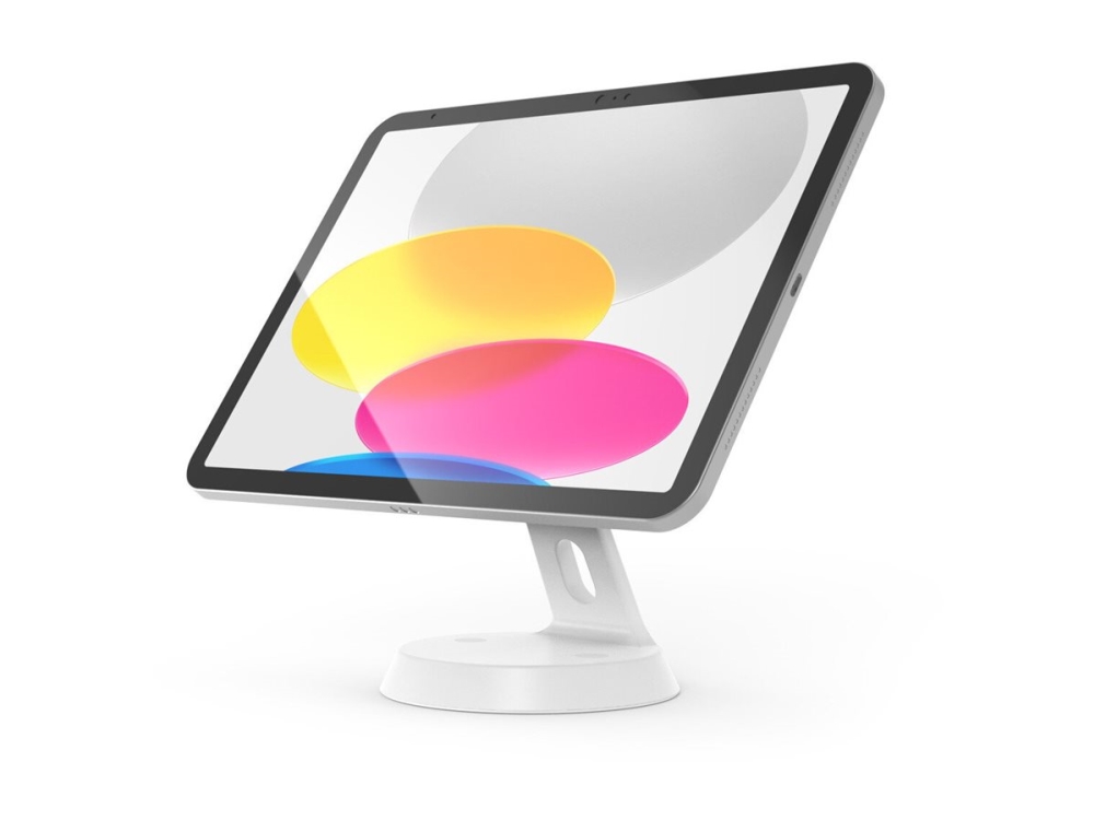 Compulocks Glidetab - Stativ - For Tablet - Låsbar - Aluminium - Hvid - Skærmstørrelse: Op Til 11" - På Disk, Vægmonterbar