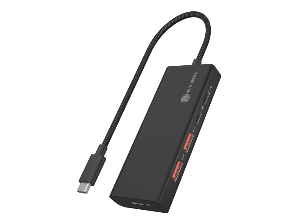 ICY BOX IB-HUB1436-CPD - Hubb - 2 x USB 3.2 Gen 2 + 2 x USB-C 3.2 Gen 2 - skrivbordsmodell | Datorer & Surfplattor - Bärbara tillbehör - Port Replicator och dockning | GameStuff