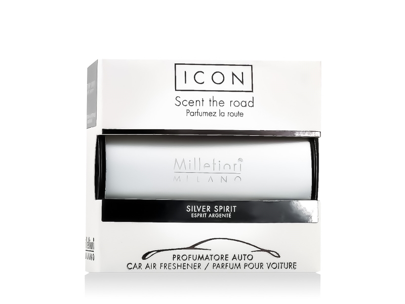 Millefiori Milano Icon Car Air Freshener Silver Spirit Classic
