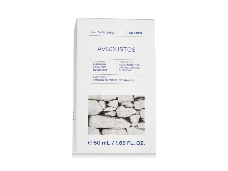 Korres Avgoustos Eau De Toilette For Men 50Ml - Vegan