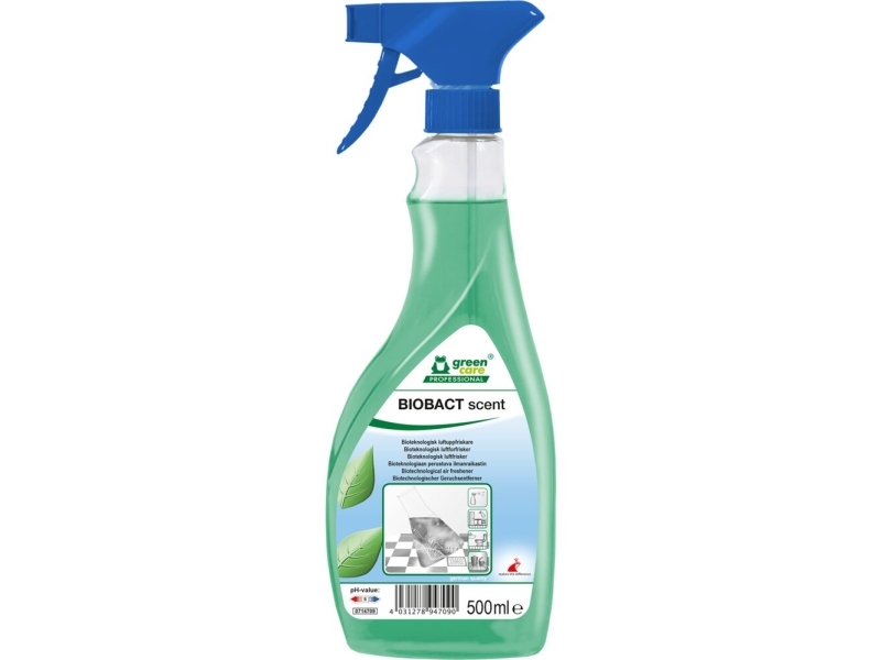 Lugtfjerner, Green Care Professional Biobact Scent, 500 Ml, Klar-Til-Brug, Biologisk - (8 Stk.)
