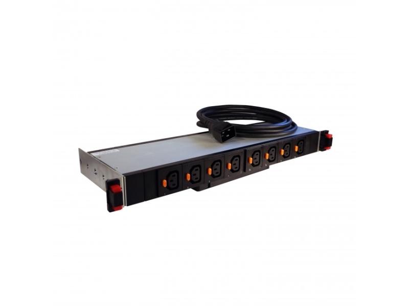 Legrand 646020, Mätt, Kopplad, 1U, Gjuten aluminium, Svart, 8 AC-utgångar, C13 coupler | Datorer & Surfplattor - UPS - UPS tillbehör | GameStuff