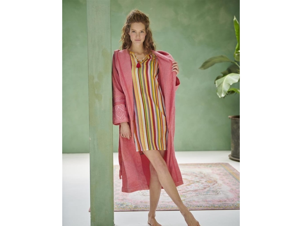 Pip Studio Soft Zellige Bathrobe Coral Xxl