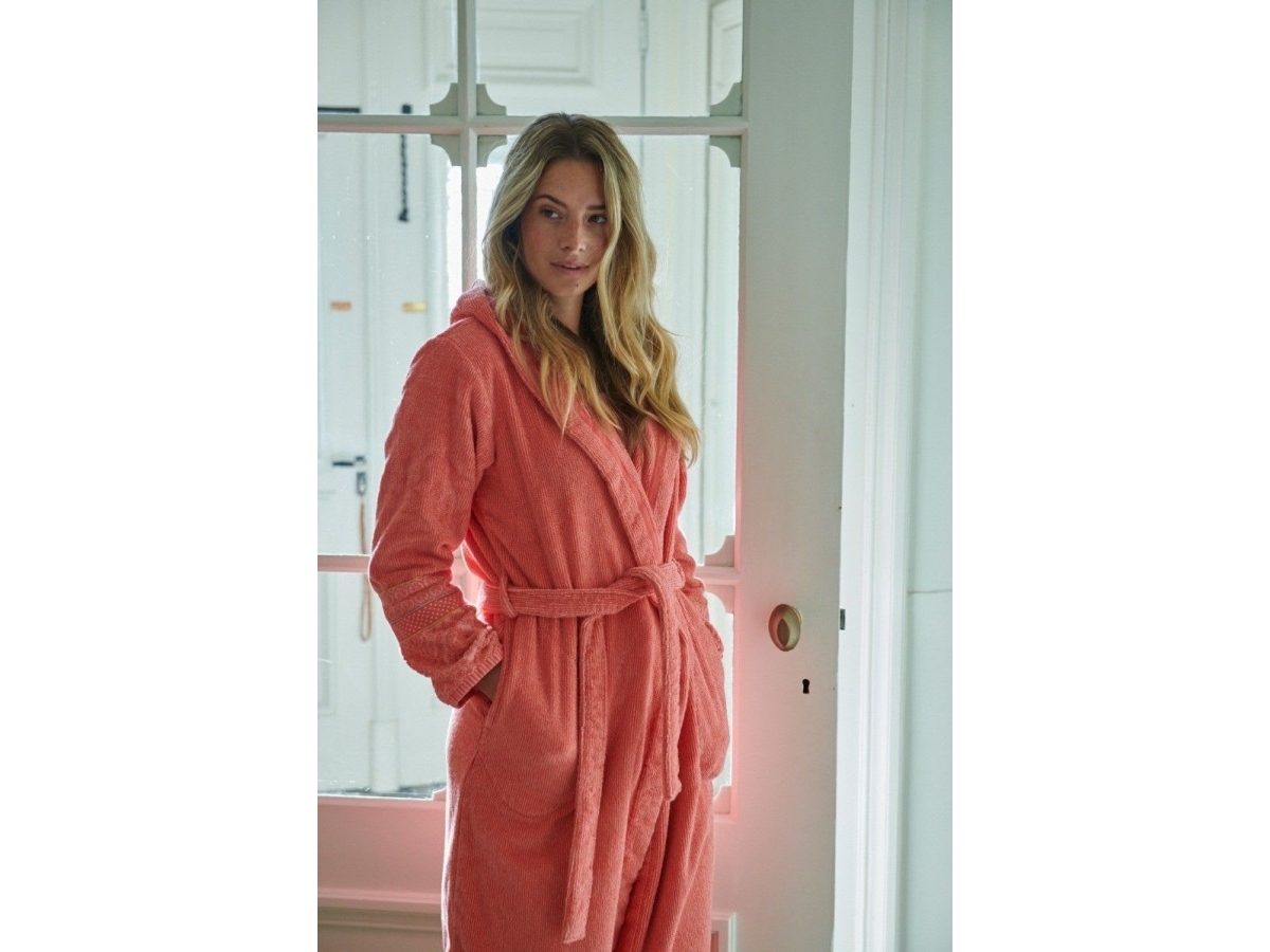 PIP Studio Soft Zellige Bathrobe Coral XXL | Baby & barn - Dusch - Badrock för vuxna | GameStuff