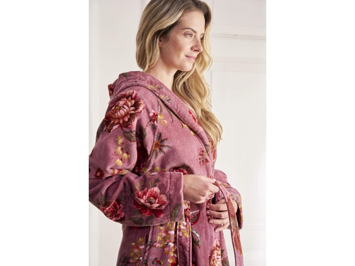PIP Studio Secret Garden Bathrobe Mauve XXL