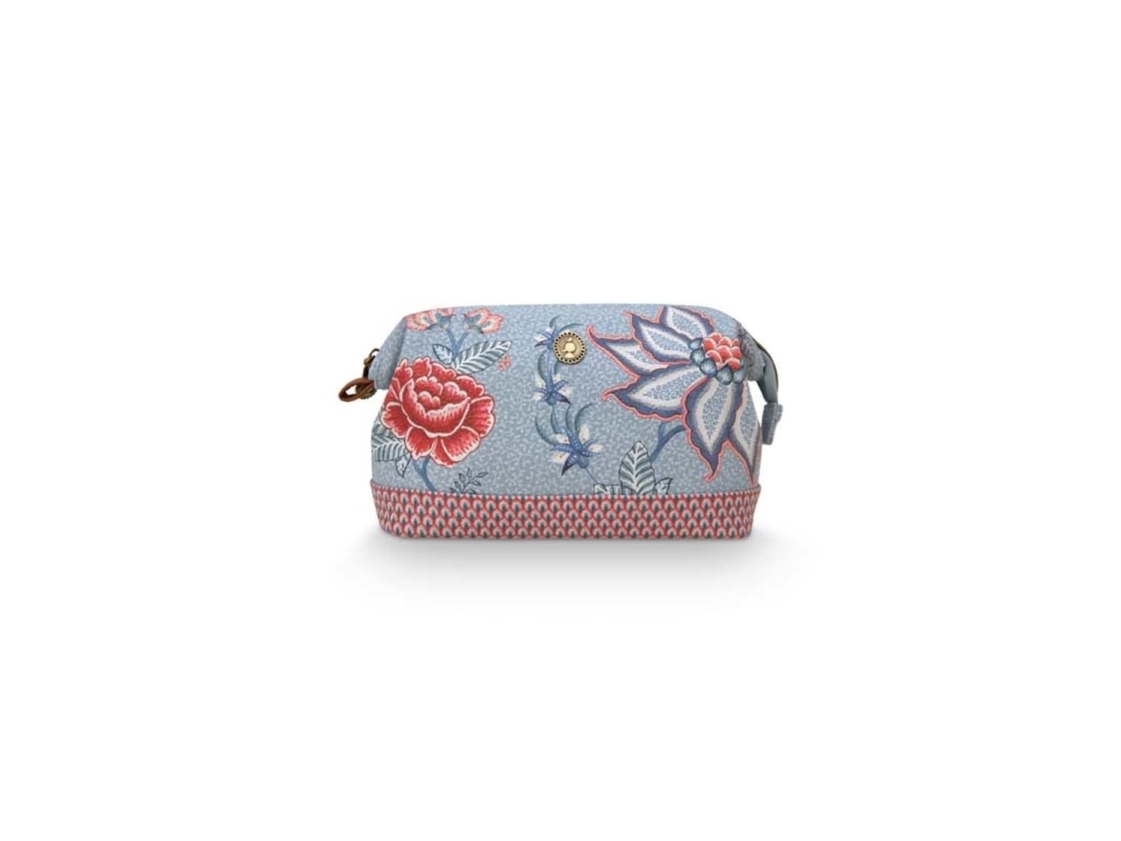 Pip Studio Cosmetic Purse Medium Flower Festival Light Blue 22.5X9.5X15cm
