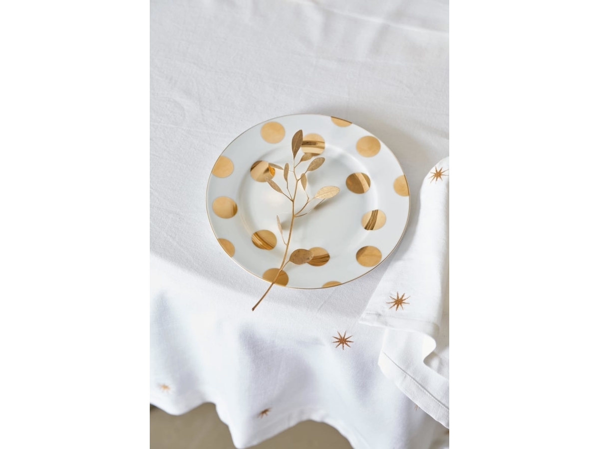 PIP Studio Set/2 Plates Dot Gold 23cm