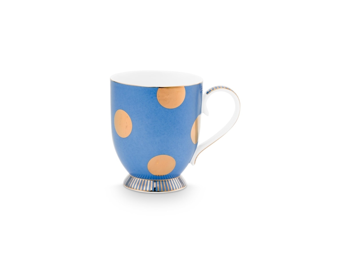 Pip Studio Set/2 Mug L Dotdelight Blue