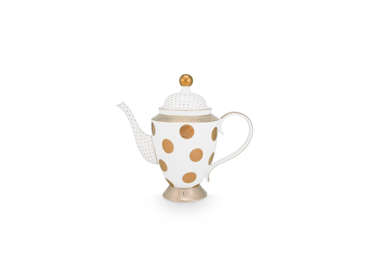 PIP Studio Teapot Dot Gold 1.25ltr | N - A | GameStuff