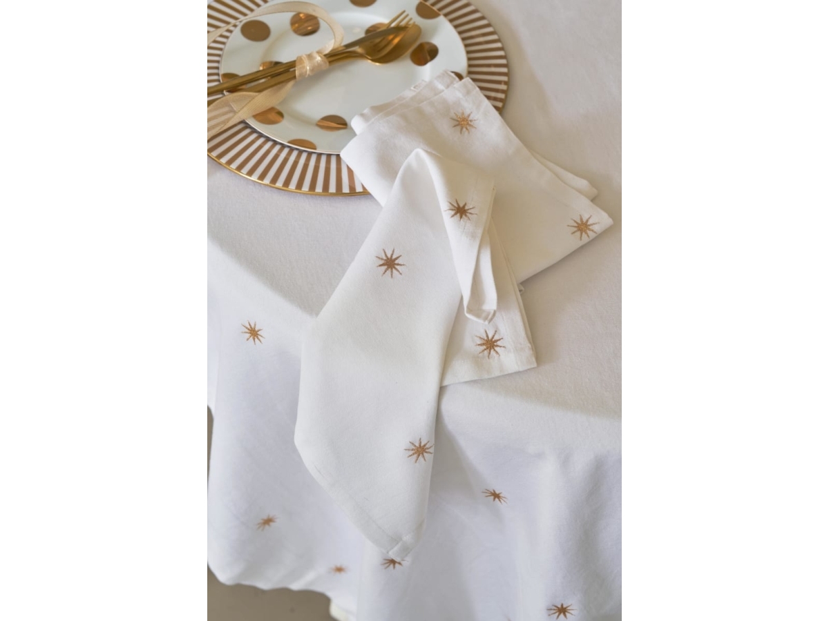 Pip Studio Set/2 Napkin Stars 40X40
