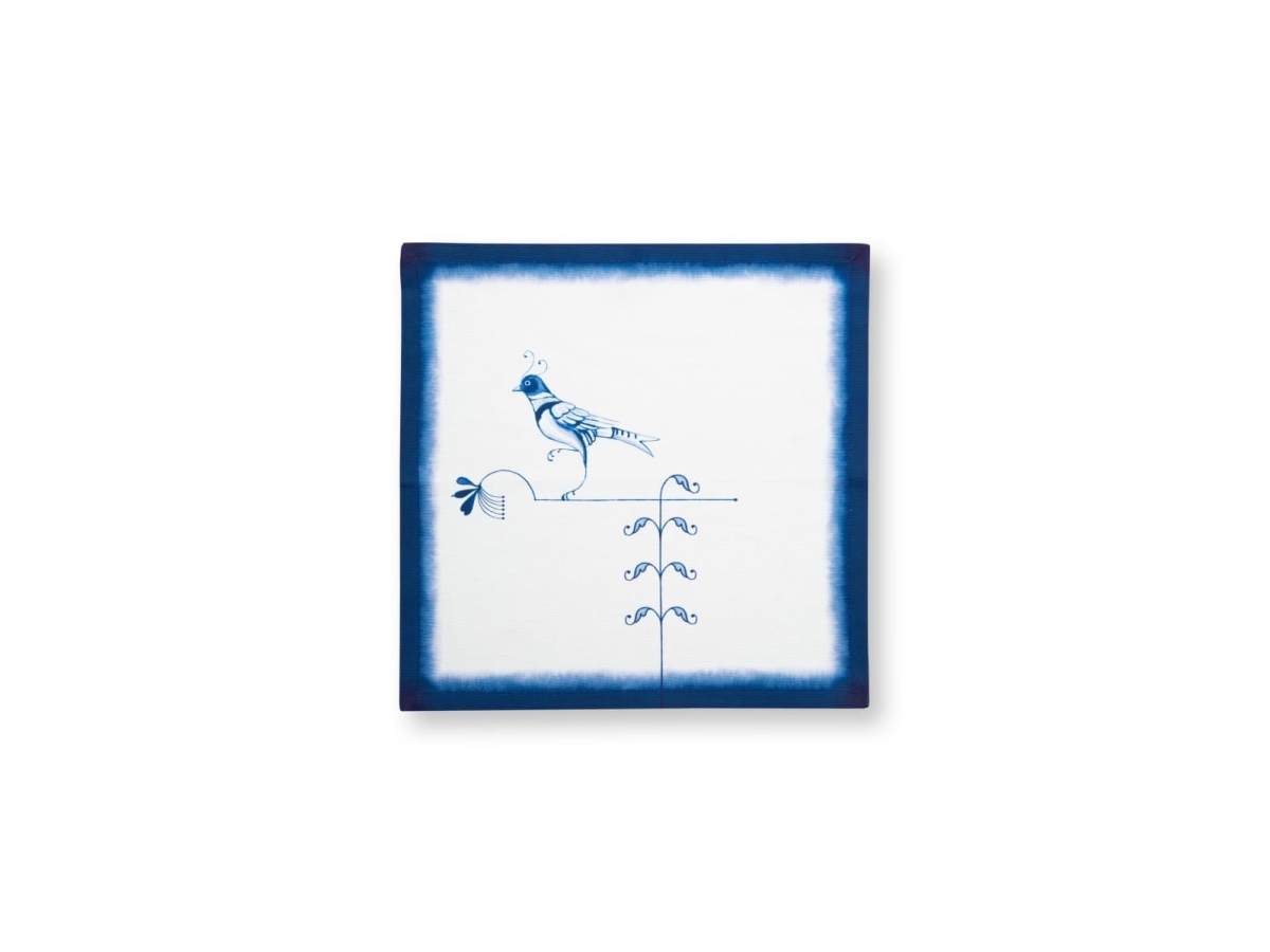 Pip Studio Set/2 Napkin Bird Blue 40X40