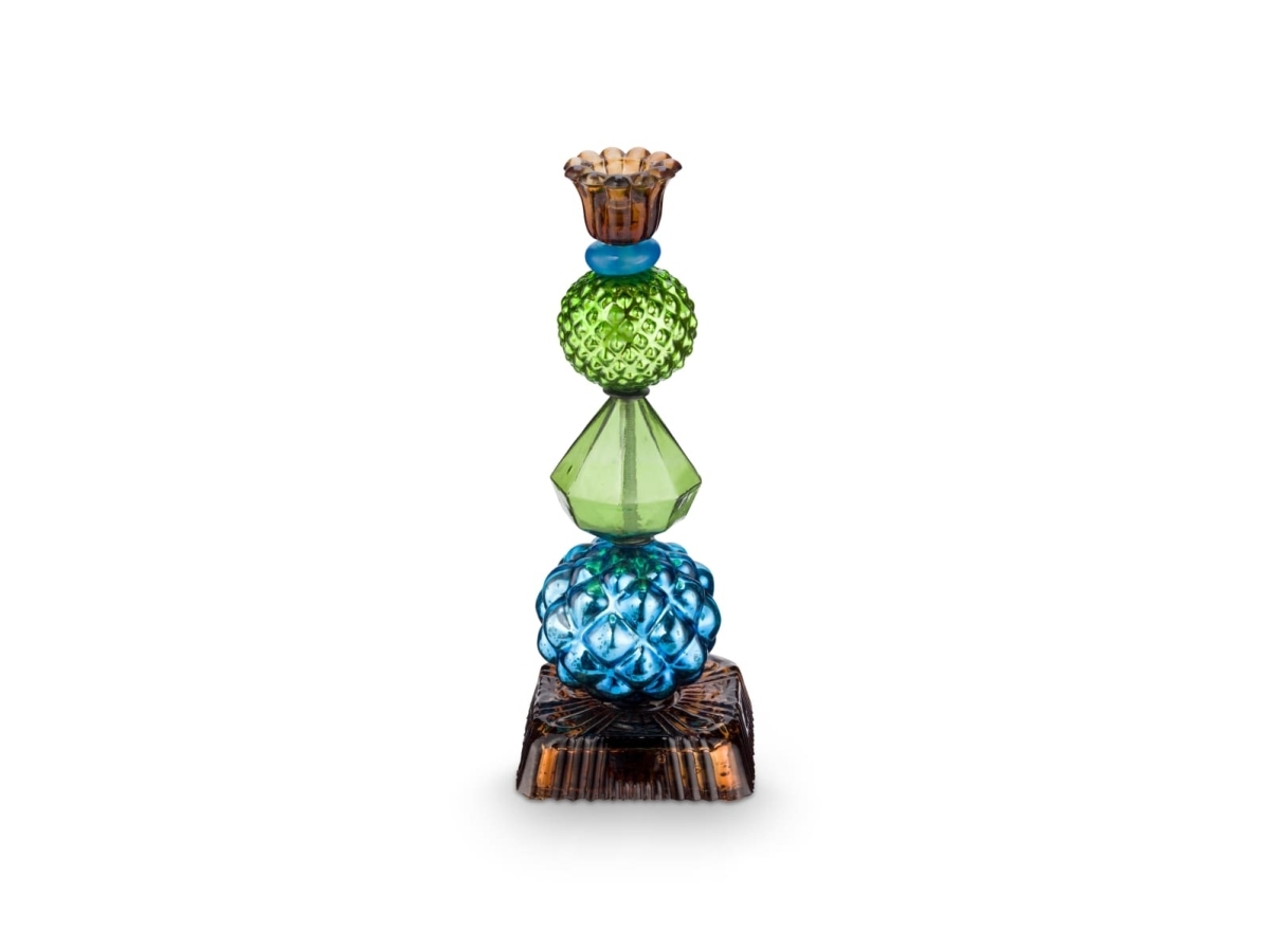 PIP Studio Candle GlassBead Blue23.5cm