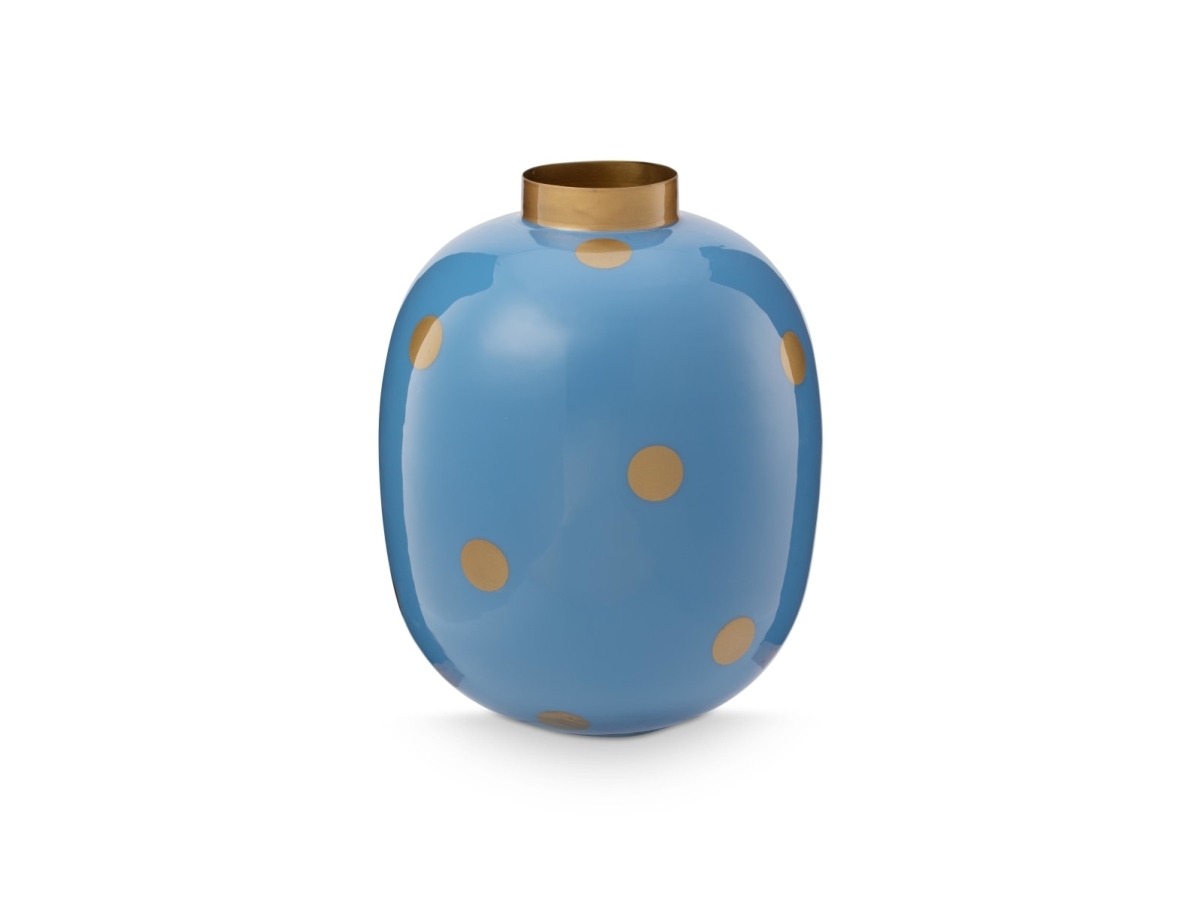 Vase Dots Blaugold 32Cm