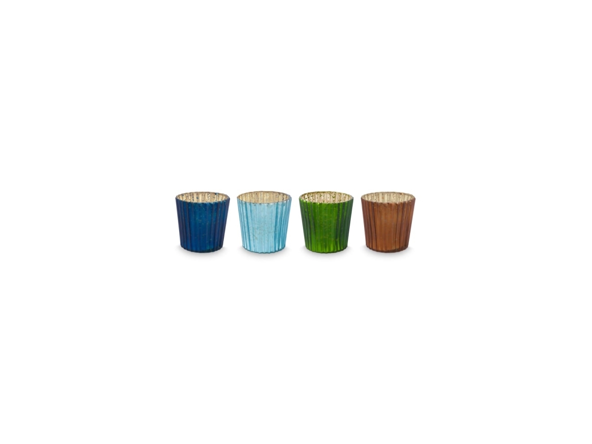 Pip Studio Set/4 Tealight Blue 7X7