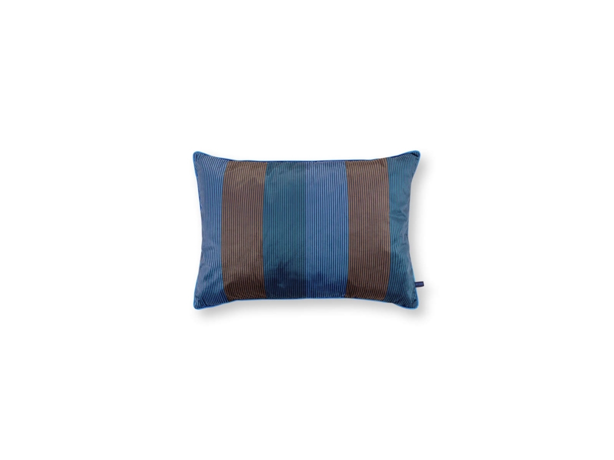 Pip Studio Cushion Multistri Blue50x70
