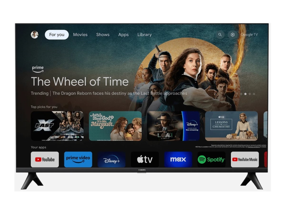 Xiaomi A 2025 - 32" Diagonal Klasse Led-Bagbelyst Lcd Tv - Smart Tv - Google Tv - 720P 1366 X 768 - Sort