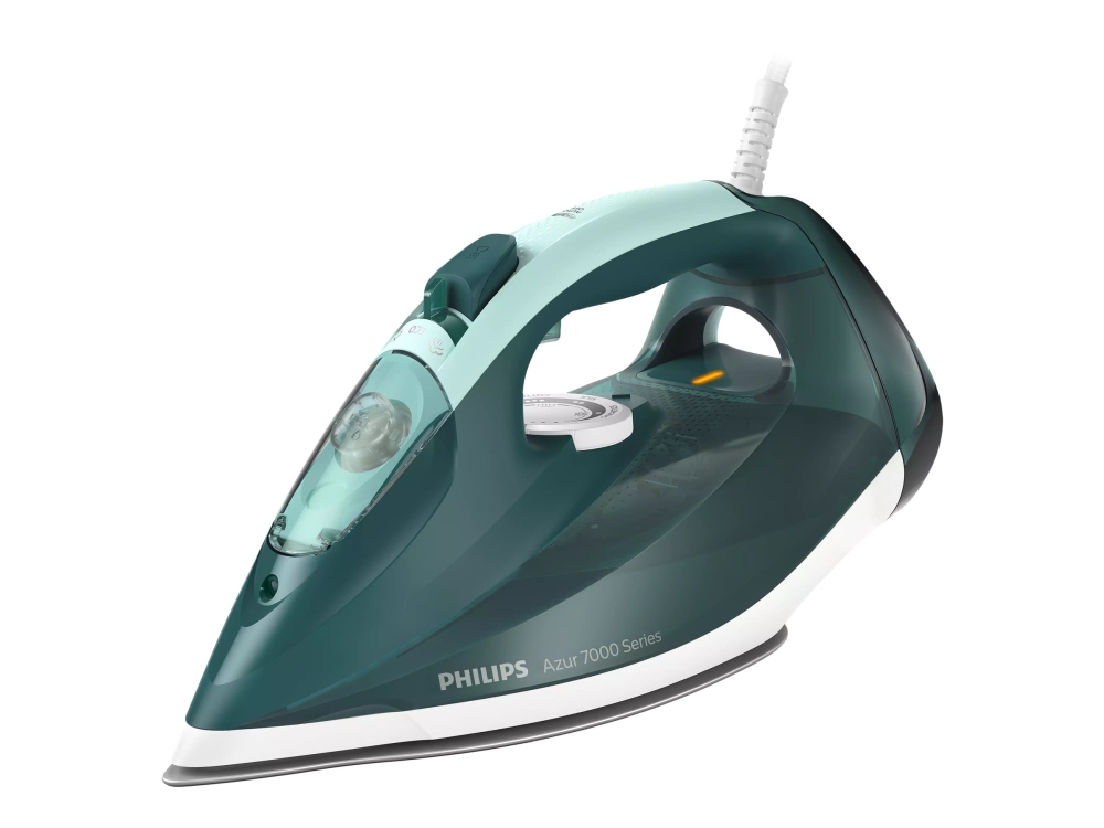 Philips Azur 7000 Series Dst7031 - Dampstrygejern Med Automatisk Afbrydelse - Såleplade: Steamglide Plus - 2800 W - Opal Green/Mint