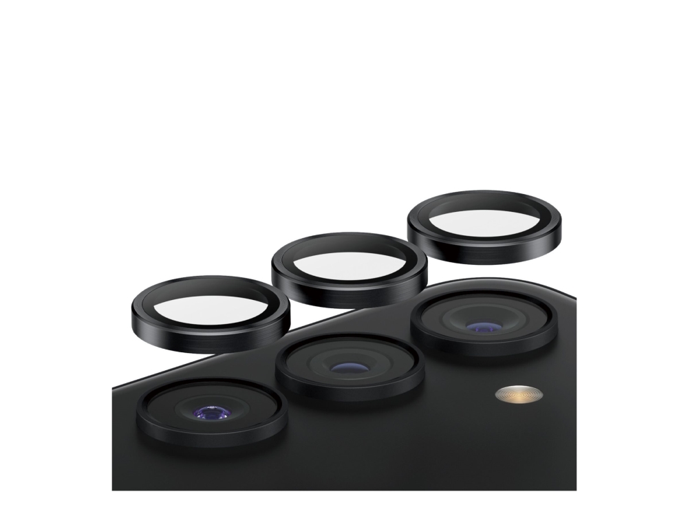 Panzerglass Hoops Kameraschutz Schwarz Samsung Galaxy S24 | S23 | S23+, Samsung, Samsung - Galaxy S24, Trockene Anwendung, Kratzresistent, Schockr