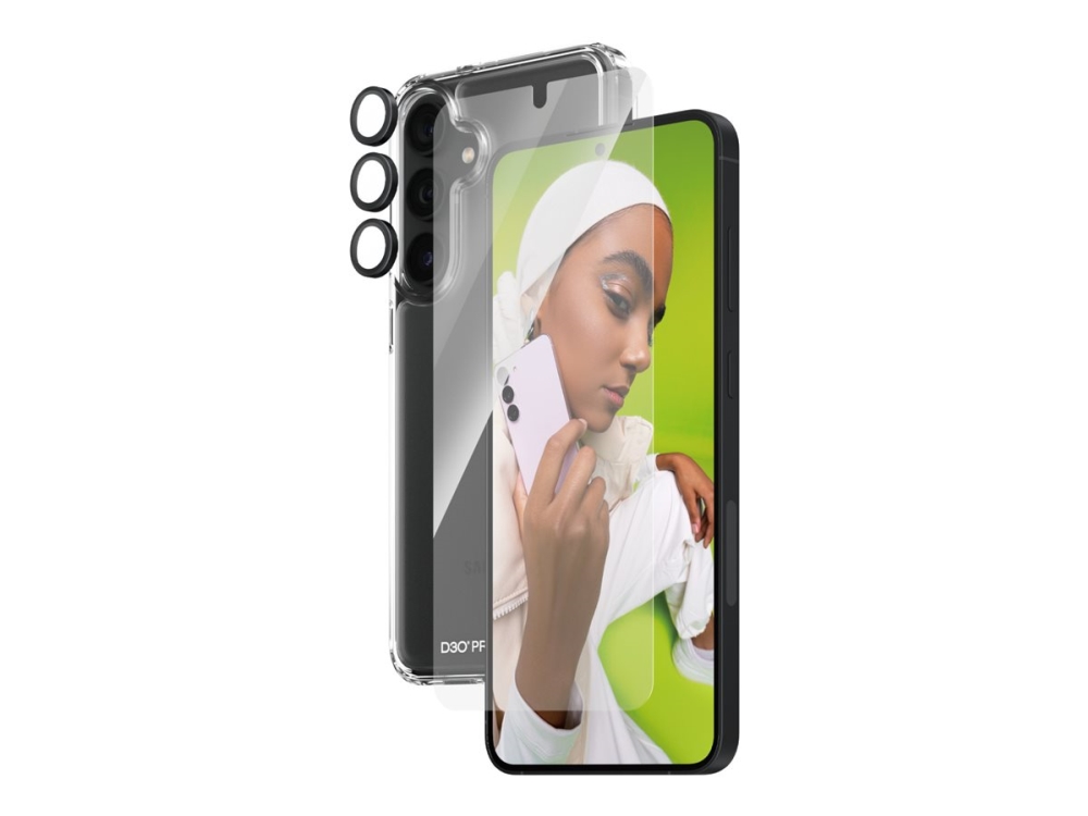Panzerglass 3-In-1 Schutz Set Samsung Galaxy S24+ | Ultra-Wide Fit, Samsung, Samsung - Galaxy S24 Plus, Trockene Anwendung, Kratzresistent, Schockr