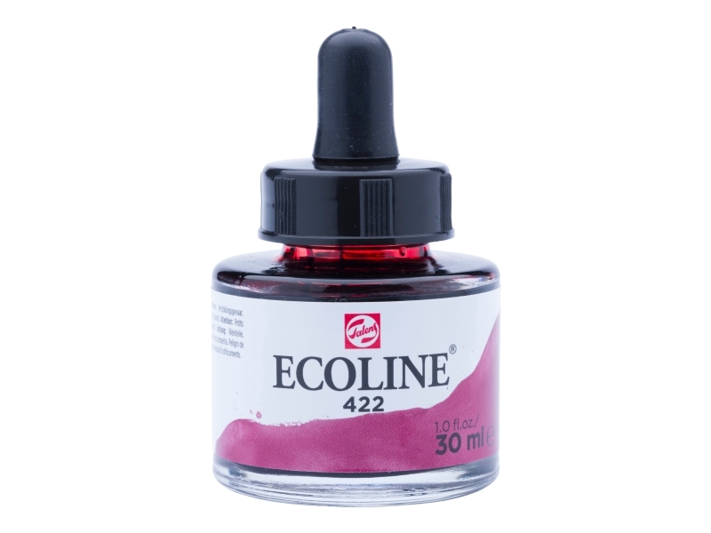 Ecoline Flüssige Aquarellfarbe Flasche Rotbraun 422