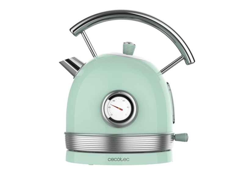 Cecotec Thermosense 420, 1,8 L, 2200 W, Lysegrøn, Rustfrit Stål, Justerbar Termostat, Overophedningsbeskyttelse