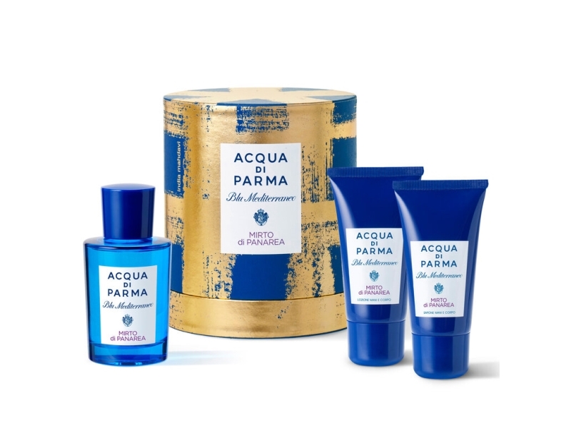 Acqua Di Parma Blu Mediterraneo Mirto di Panarea Gift Set Eau de Toilette 100 ml Hand and Body Wash 75 ml Hand and Body Lotion 75 ml | Dofter - Dofter för kvinnor - Eau de Toilette för kvinnor | GameStuff