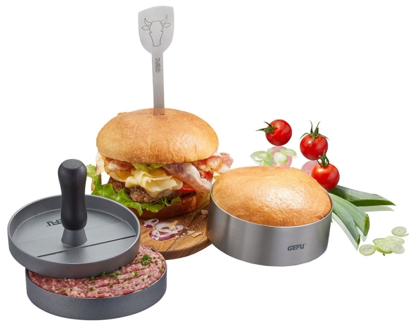 GEFU BBQ burgersæt i 3 dele G-89494