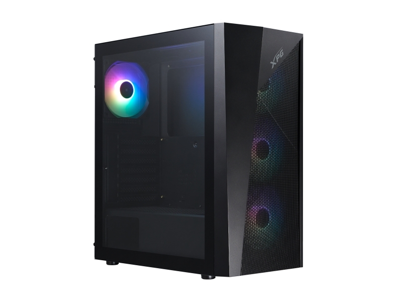 Xpg Lander 500, Midi Tower, Pc, Sort, Atx, Micro Atx, Mini-Itx, Spcc, Hærdet Glas, Spil