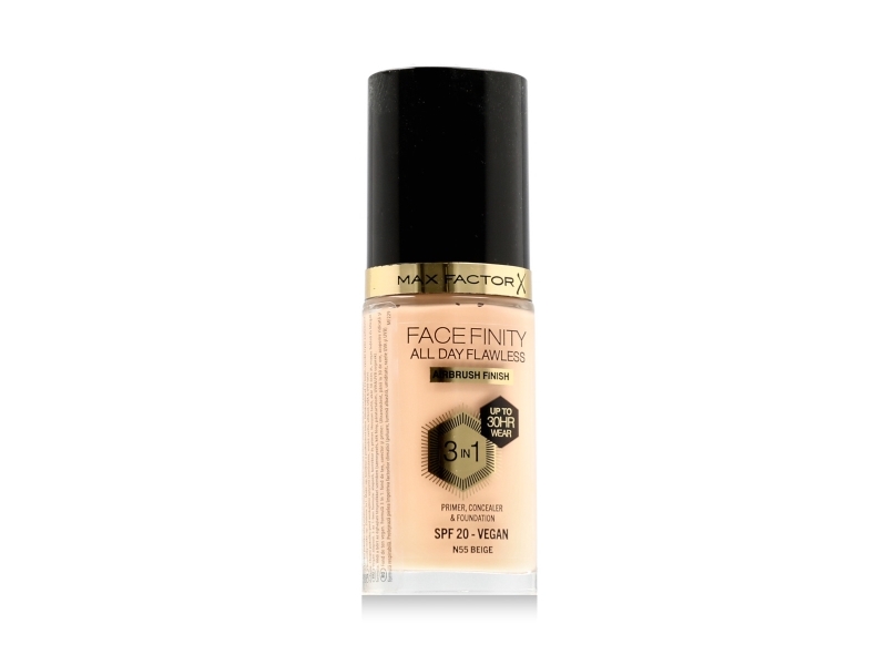 Max Factor Face Finity All Day Flawless 3in1 Foundation SPF 20 (N55 Beige) 30 ml