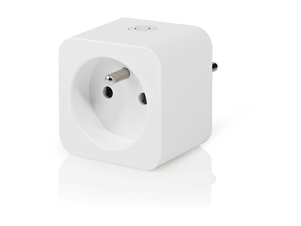 Nedis SmartLife - Smart kontakt - trådlös - Wi-Fi - 2.4 - 2.484 GHz - vit | Smart hemkontroll och plattformar - Google Assistent | GameStuff
