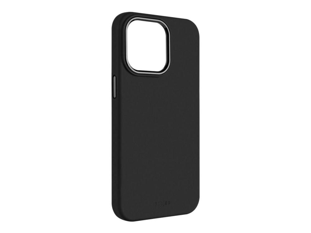 Fixed Magflow - Bagsidecover Til Mobiltelefon - Magsafe-Kompatibilitet - Flydende Silikone - Sort - For Apple Iphone 15 Pro