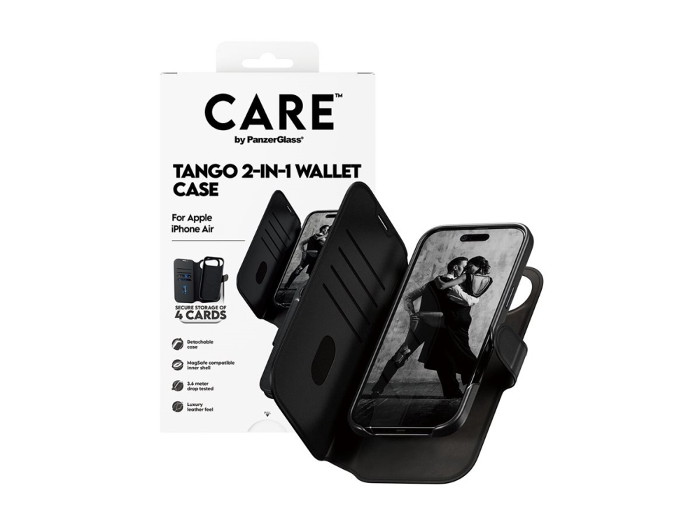 Panzerglass Care By Tango 2-In-1 Wallet Case M. Magsafe Iphone Air, Cover, Apple, Apple - Iphone Air, Schwarz