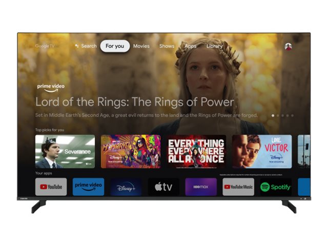 Toshiba 65QG5E63DG - 65 Diagonal klass LED-bakgrundsbelyst LCD-TV - QLED - Smart TV - Google TV - 4K UHD (2160p) 3840 x 2160 - HDR - Direct LED | Smart hemkontroll och plattformar - Google Assistent | GameStuff