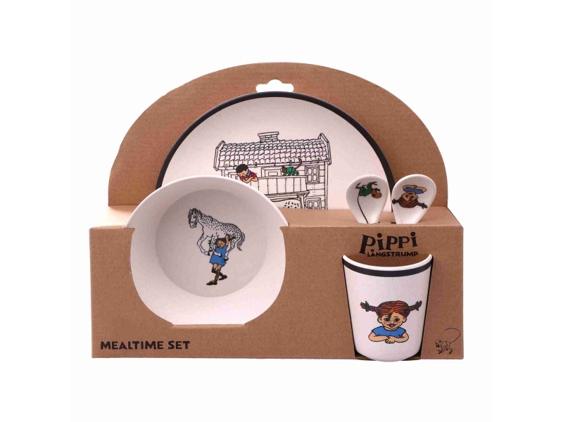 Alternativ bild 0 för Pippi Långstrump 100 % melamin matgrupp