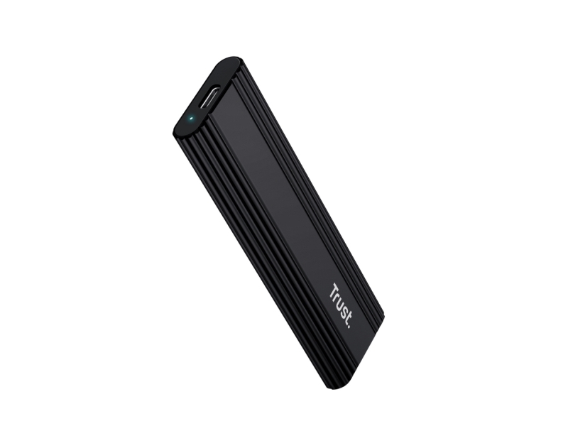 Trust 25806, Ssd-Gehäuse, M.2, 10 Gbit/Sec, Usb-Anschluss, Schwarz