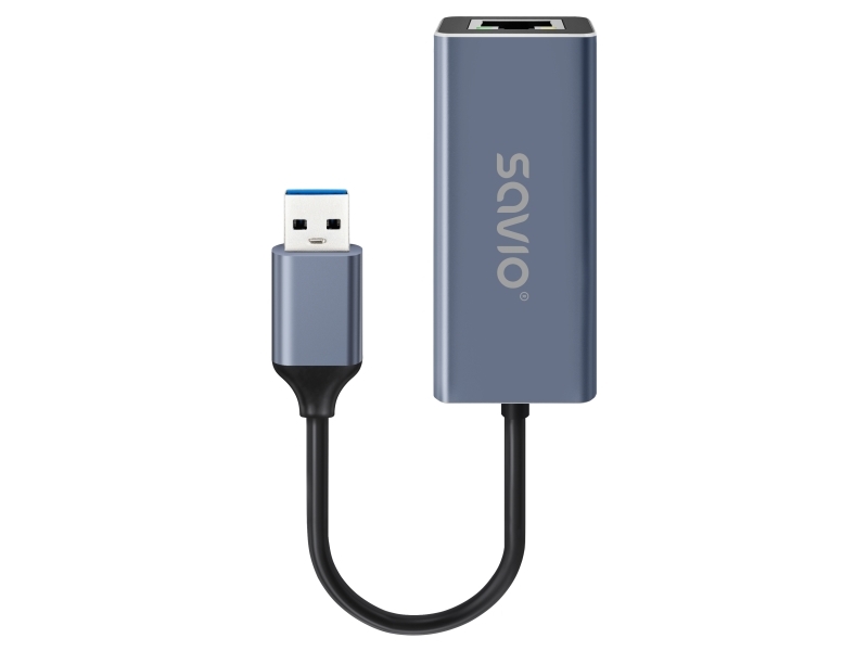 Savio Ak-83, Usb Type-A, Rj-45, Male, Black, Pc / Notebook / Tablet, China