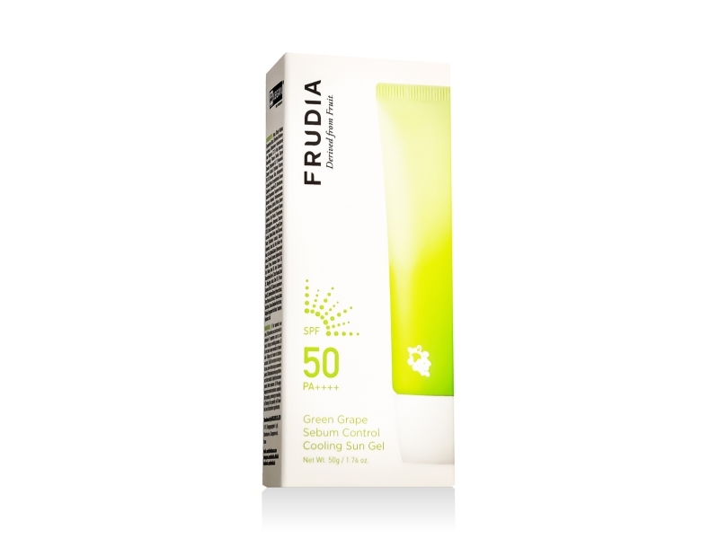 Frudia Green Grape Sebum Control Cooling Sun Gel SPF 50 PA++++ 50 g | Hudvård - Solprodukter - Kroppsvård | GameStuff