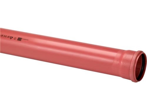 PVC-kloakrør 110x1000mm SN8 - enkeltlagsrør, EN1401. Uponor | VVS Artiklar - Rör & Kopplingar - PVC rör och rördelar | GameStuff