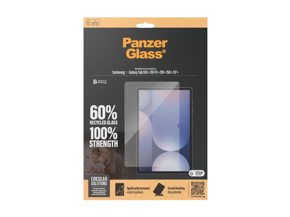 Panzerglass Ultra-wide Fit Samsung Galaxy Tab S10+, Samsung Galaxy Tab S7+, Samsung Galaxy Tab S8+, Samsung Galaxy Tab S9 Fe+, Samsung Galaxy Tab S9+