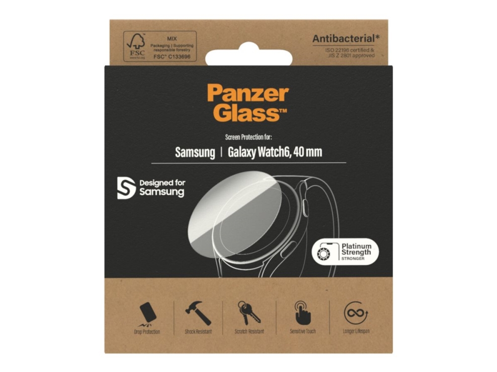 Panzerglass - Skærmbeskytter For Smart Watch - Glas - For Samsung Galaxy Watch6