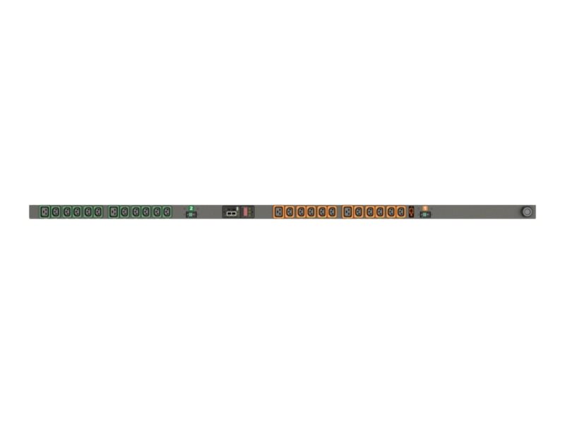 Vertiv Geist Gu30017l, Managed, Überwacht, Geändert, 0U, Senkrecht, Schwarz, Led, 24 Ac-Ausgänge