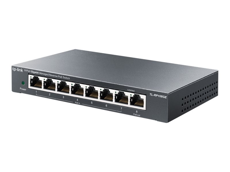 Tp-Link Omada Tl-Rp108ge, Managed, L2, Gigabit Ethernet (10/100/1000), Vollduplex, Power Over Ethernet (Poe)