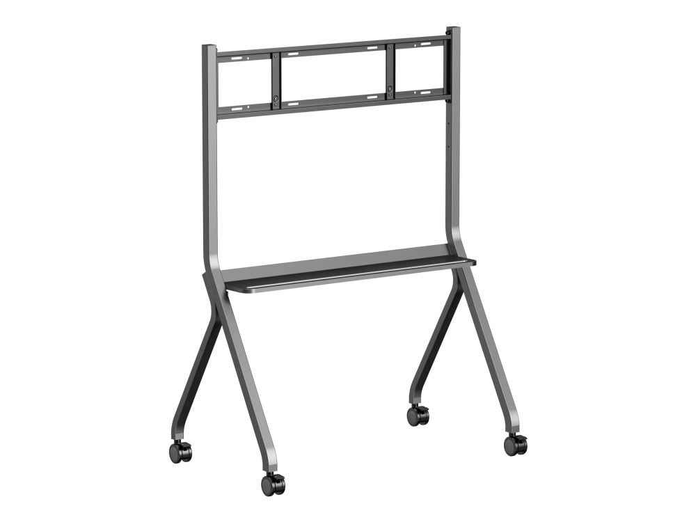 Iiyama Md-Cart02-S1 - Wagen Mit Rädern - Für Flachbildschirm - Mit Kollisionsschutz, Ablage Für Zubehör - Bildschirmgröße: 55" - 86" - Bodenstehend