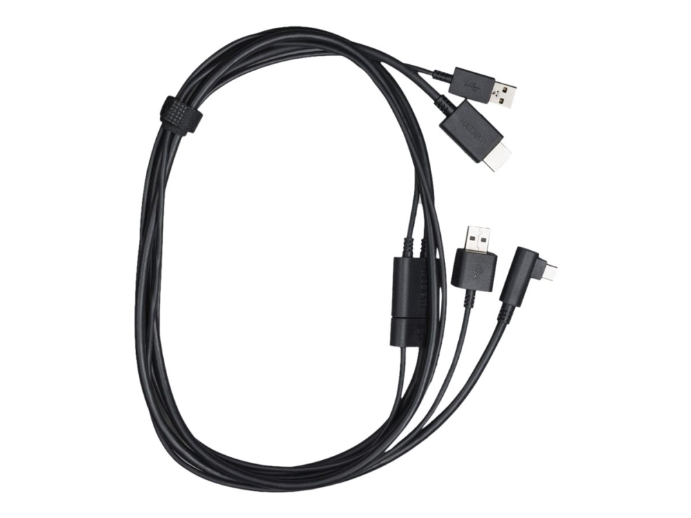 Wacom X-Shape Cable - Video / Audio / Data / Strømkabel - Usb, Hdmi Han Til Strøm, Digitalisator-Stik - For One Dtc133