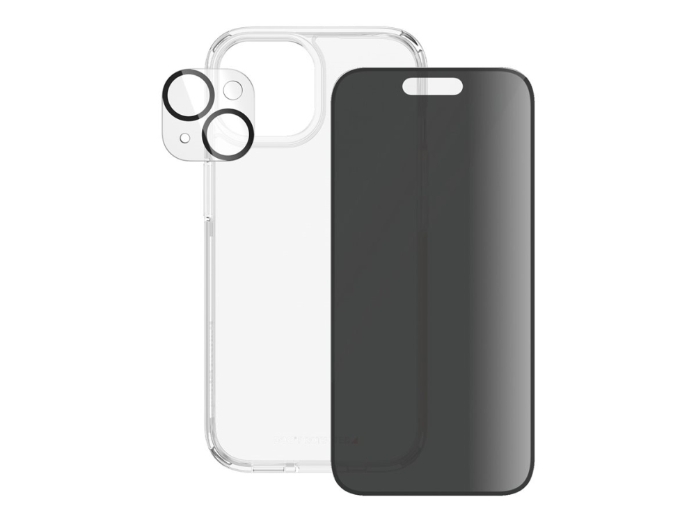Panzerglass Privacy 3-In-1 Set Iphone 15, Apple, Apple - Iphone 15, Trockene Anwendung, Schockresistent, Transparent, 1 Stück(E)